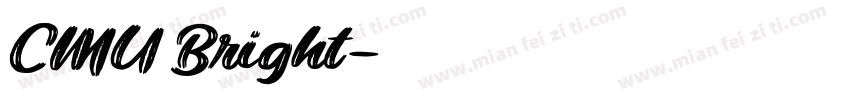 CMU Bright字体转换